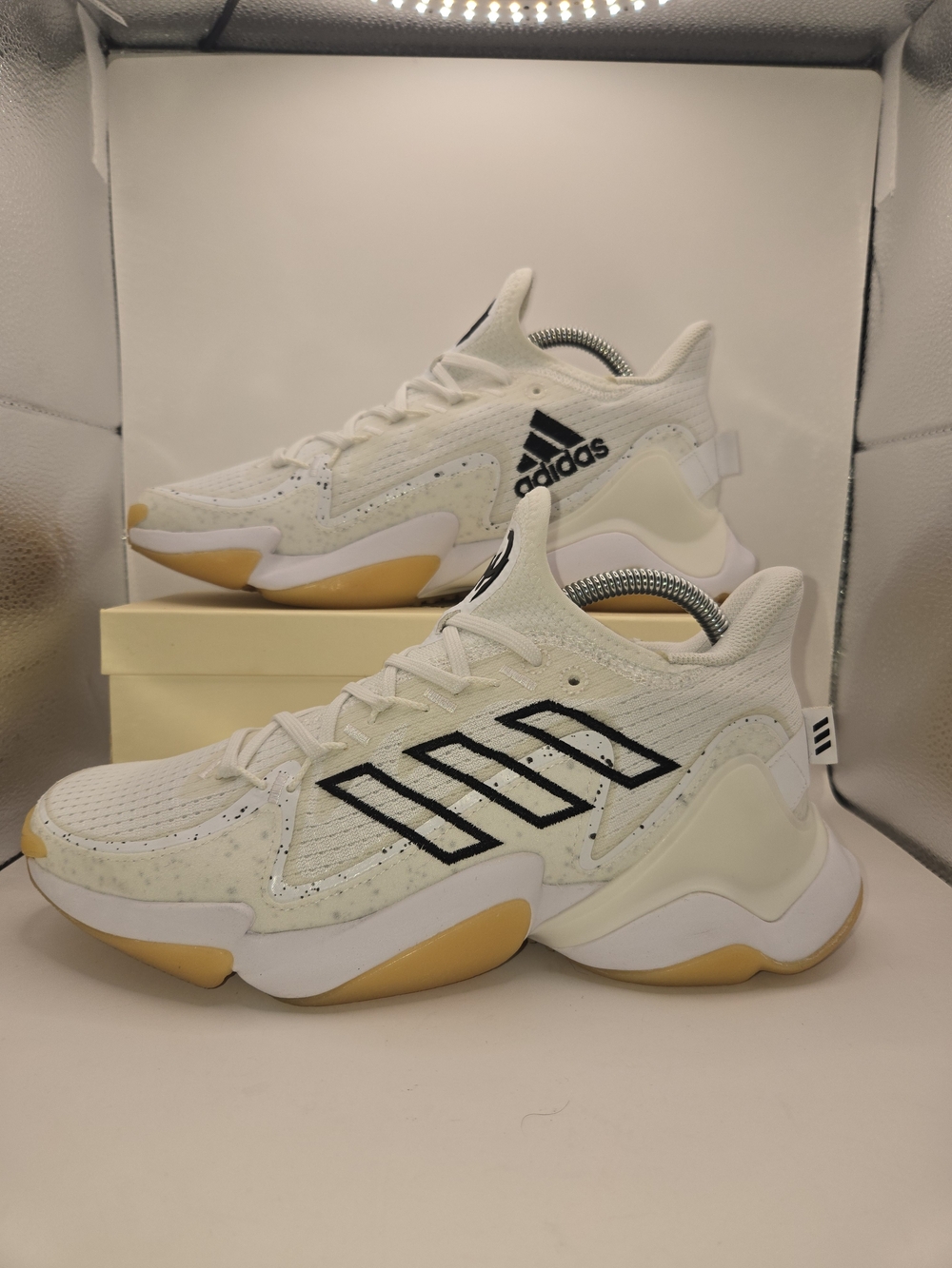 adidas Mahomes 1 Impact FLX 'White Gum' Sneakers.  Mens 7.5